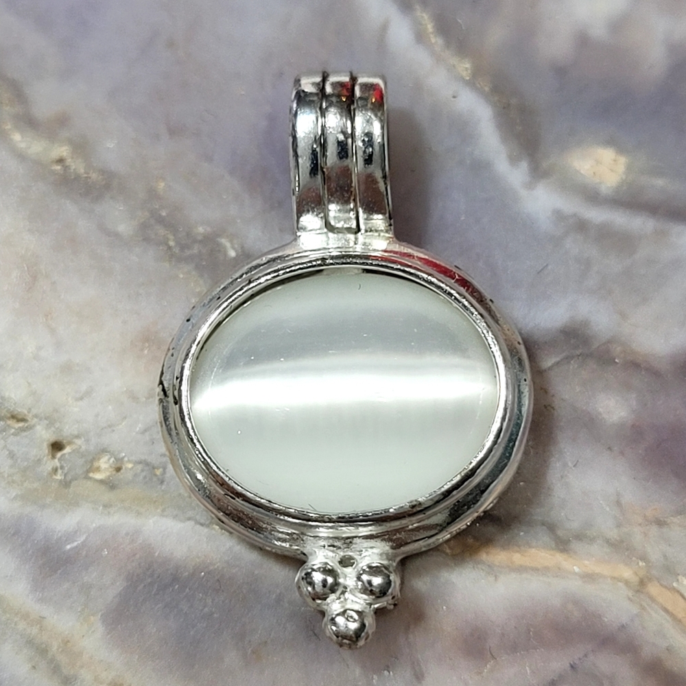 Premier Designs 925 Silver Pendant with White Stone